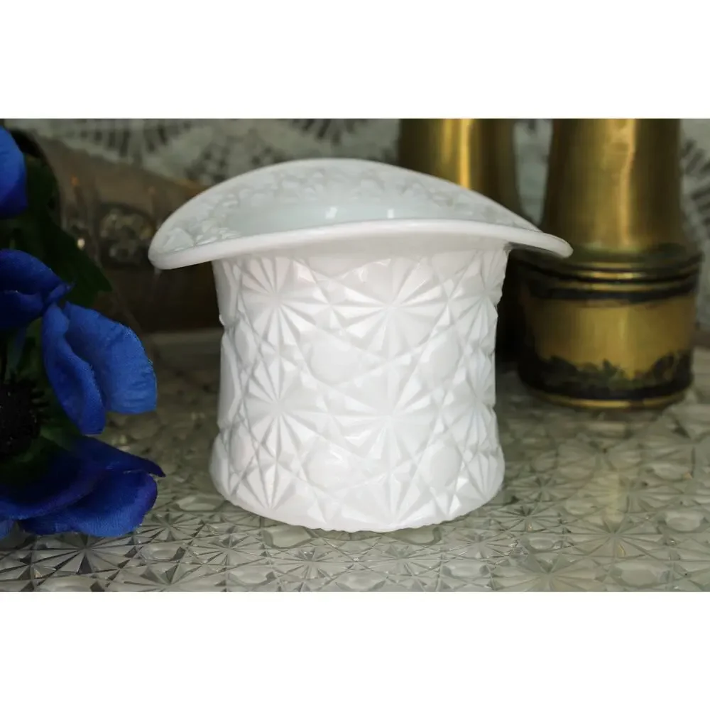 Milk Glass Fenton Top Hat Planter